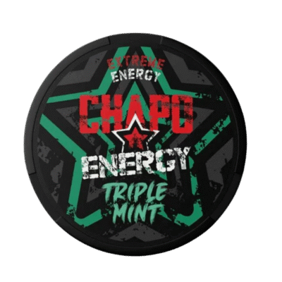 CHAPO ENERGY – Triple Mint  [75mg/pouch - 0.5mg/g]