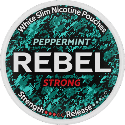 Rebel Peppermint Strong  [9.6mg/pouch - 16mg/g]